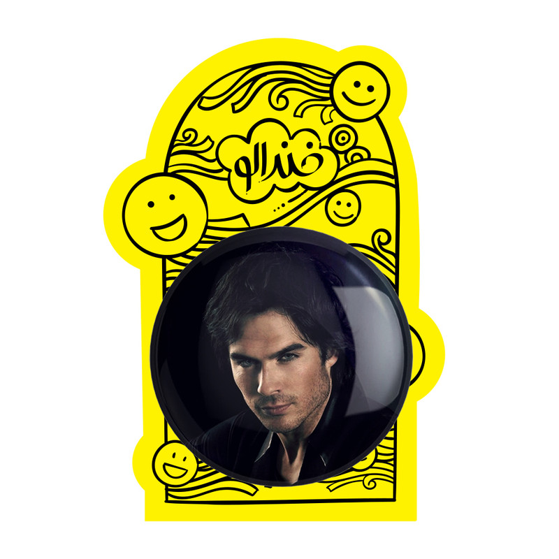 آینه جیبی خندالو مدل دیمون خاطرات یک خون آشام The Vampire Diaries کد 20284