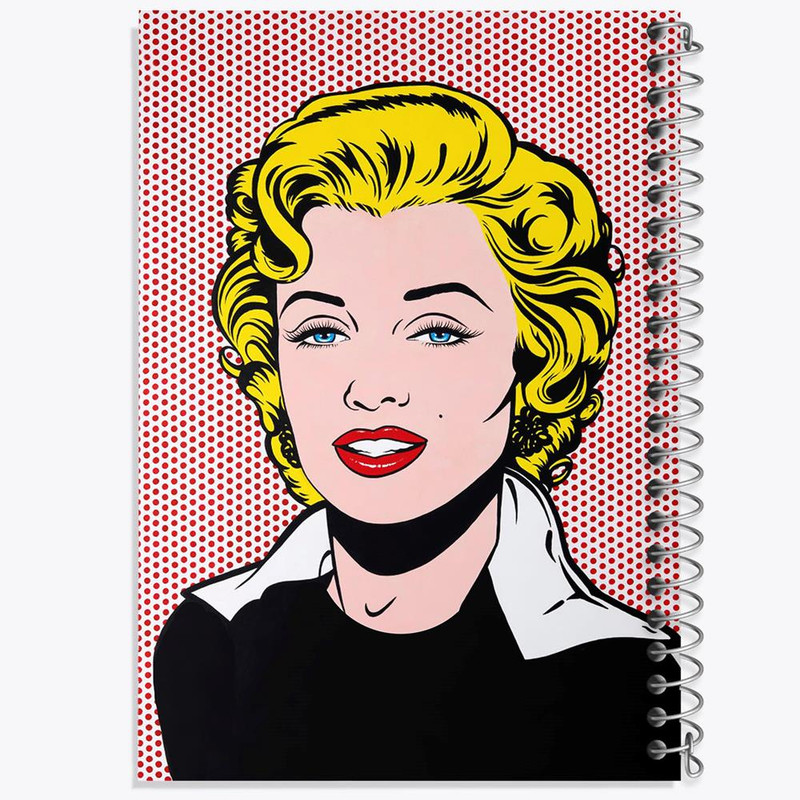 دفتر نت موسیقی 50 برگ خندالو مدل مرلین مونرو Marilyn Monroe کد 3976