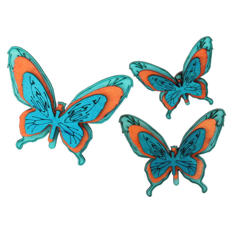 مگنت پتیکو طرح پروانه کد 3 بسته 3 عددی