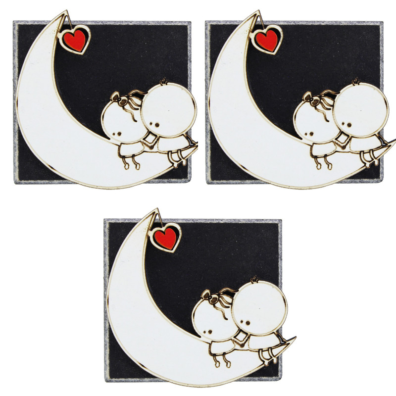 مگنت طرح Honey Moon بسته 3 عددی