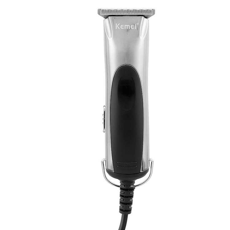 ماشین اصلاح موی صورت کیمی مدل KM-850، اصلاح به صورت صفر زن و خط زن، طراحی ارگونومیک، منبع انرژی با برق، تکنولوژی اصلاح به صورت برش مستقیم، اندازه اصلاح 0.2 میلیمتر، سازگار با محیط زیست، ضد آب، تیز و مقاوم در برابر سایش، به همراه برس تمیزکننده و روغن
