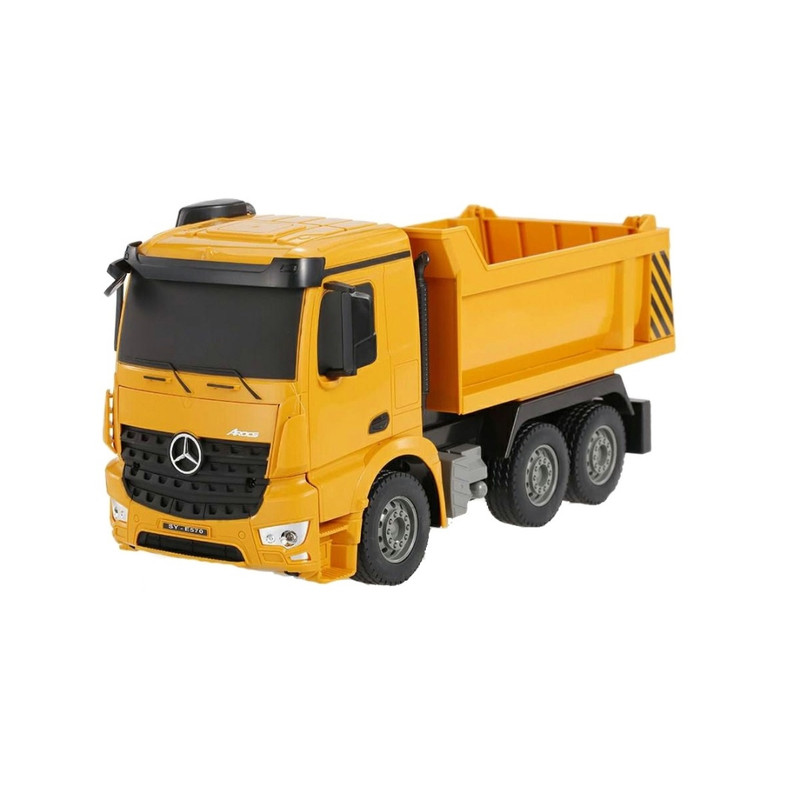 ماشین بازی کنترلی دبل ای مدل کامیون کمپرسی مرسدس بنز Arocs Dump Truck