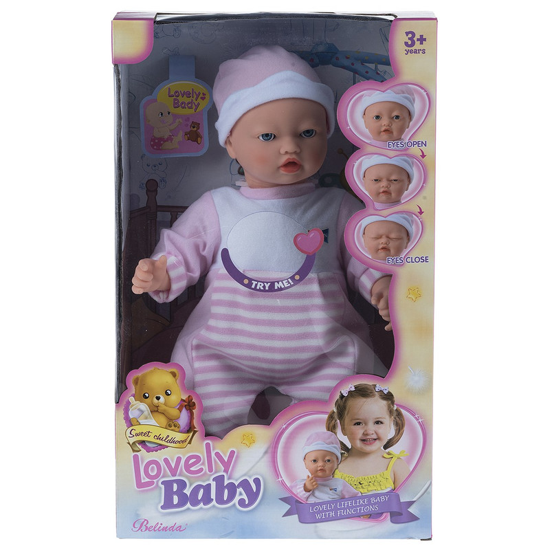 عروسک مدل BBFun Newborn Dress Pink ارتفاع 43.5 سانتی متر