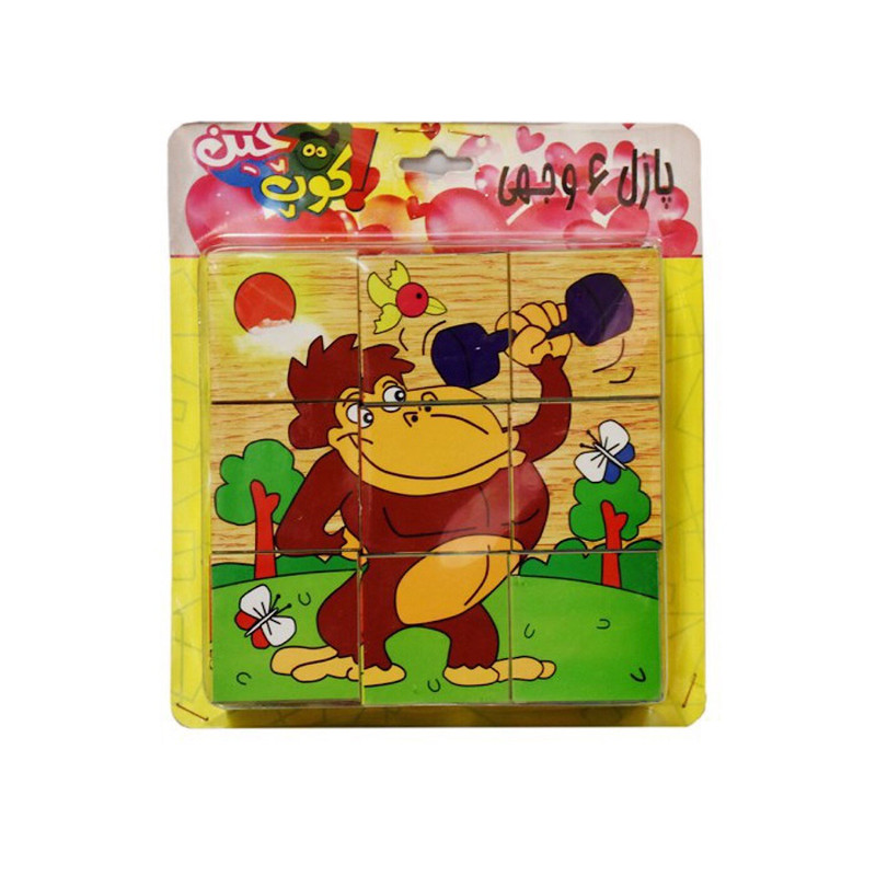 پازل 6 وجهی طرح Monkey