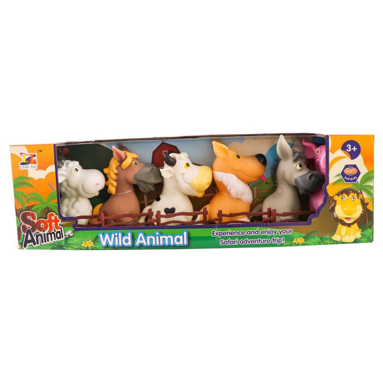 جغجغه لیان تای مدل Wild Animal مجموعه 6 عددی