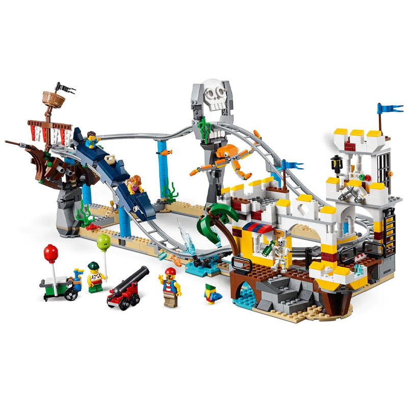 ساختنی دکول مدل Pirate Roller coaster کد 3129