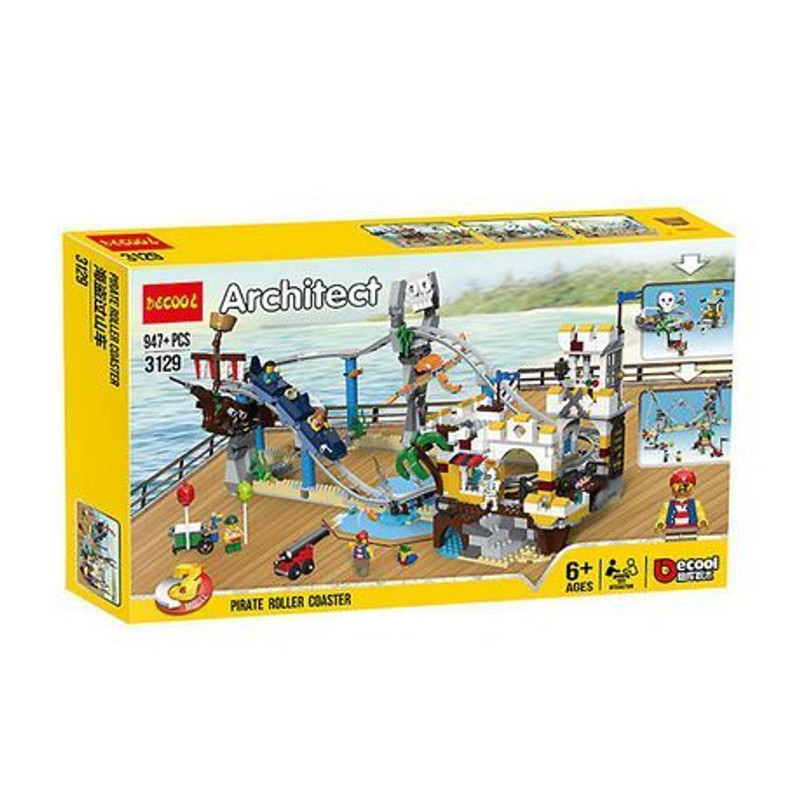 ساختنی دکول مدل Pirate Roller coaster کد 3129