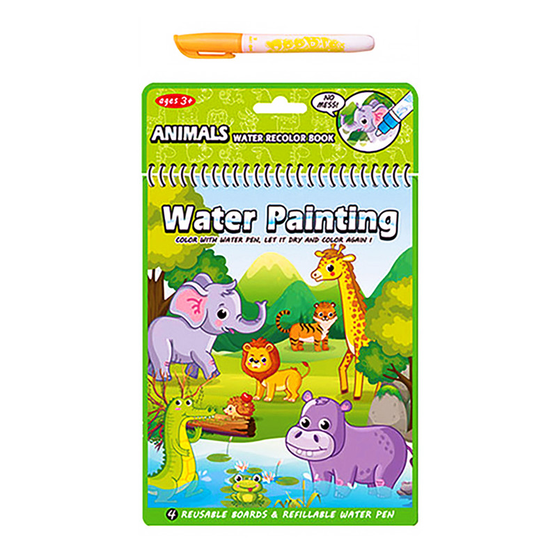 بازی آموزشی رنگ آمیزی مدل Animal Recolor Book کد ZB888-2