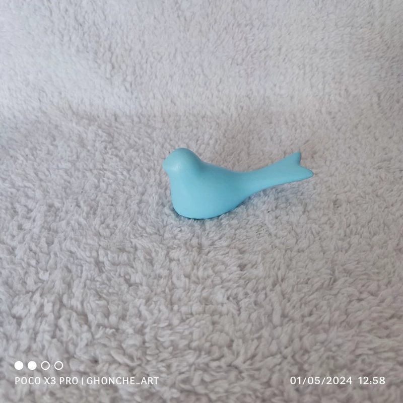 یک عدد مرغ آمین رنگی سایز 7 سانت جنس سنگ مصنوعی ، پرنده رنگی دکوری ، پرنده ، مرغ حق  ،کبوتر ، مرغ امین ، مجسمه گنجشک