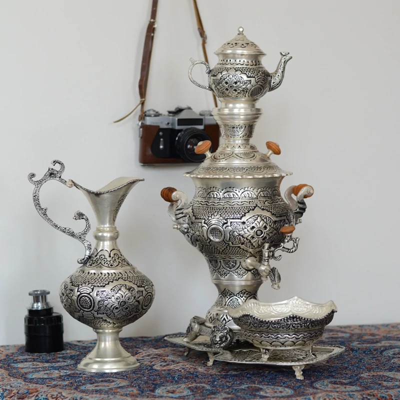 سماور قلمزنی اعلا قلم کاری