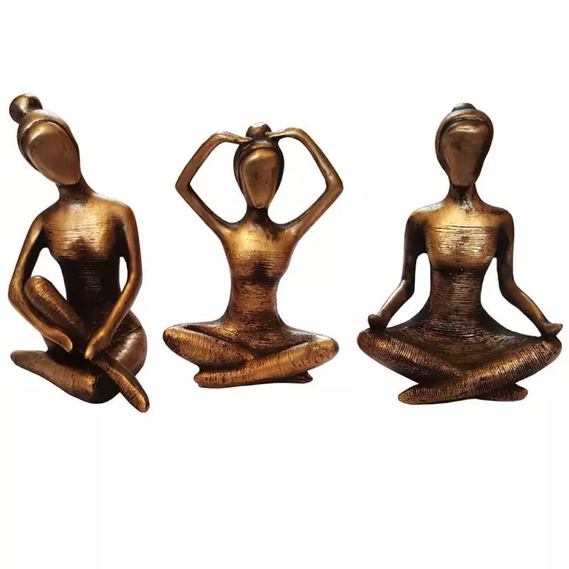 مجسمه یوگا یوگین مجموعه 3 عددی