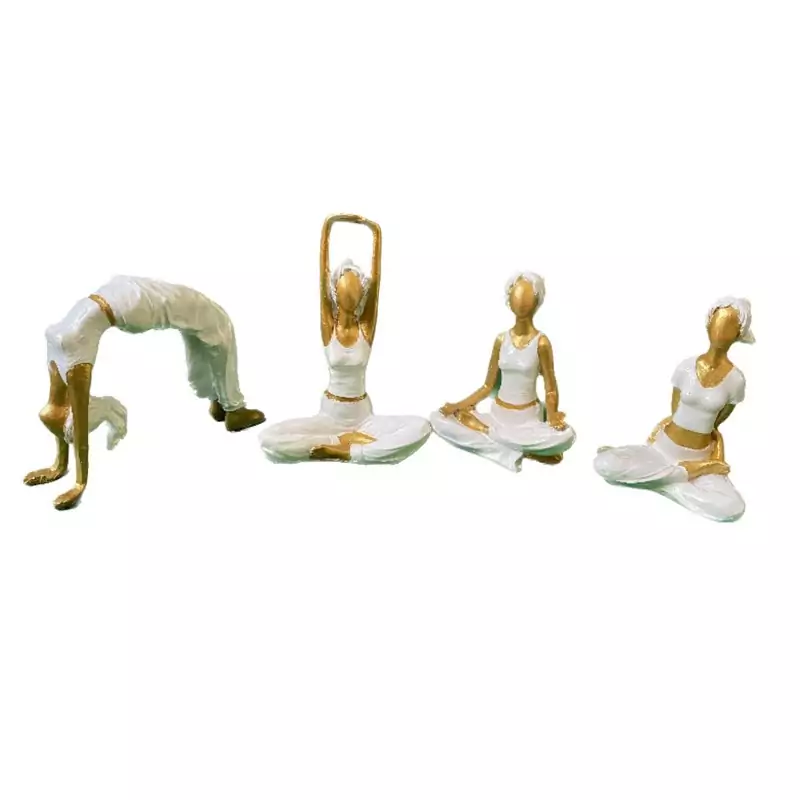 مجسمه مدل یوگا S02 مجموعه 4 عددی