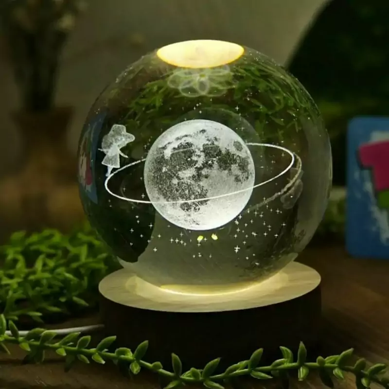 گوی کریستالی دخترو ماه سایز 8