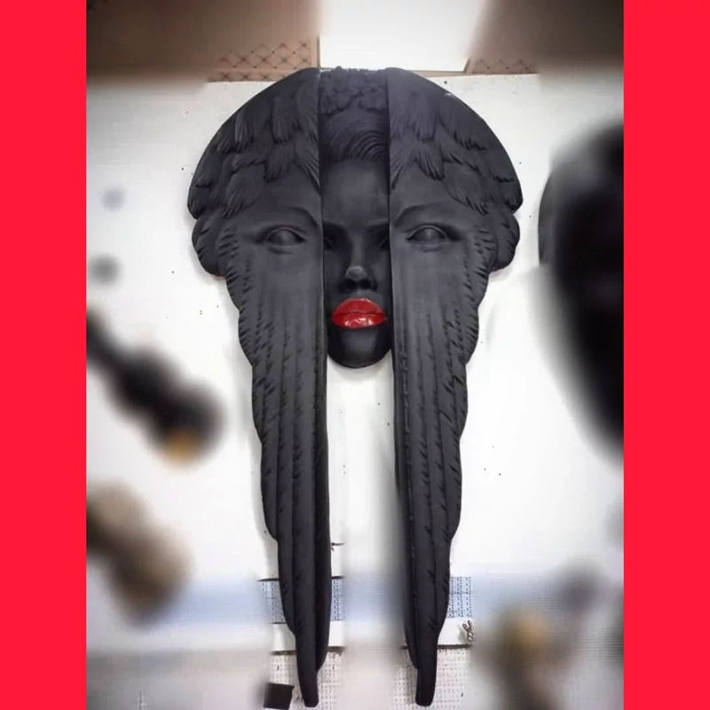مجسمه دیوار کوب مدل رخ گیسو