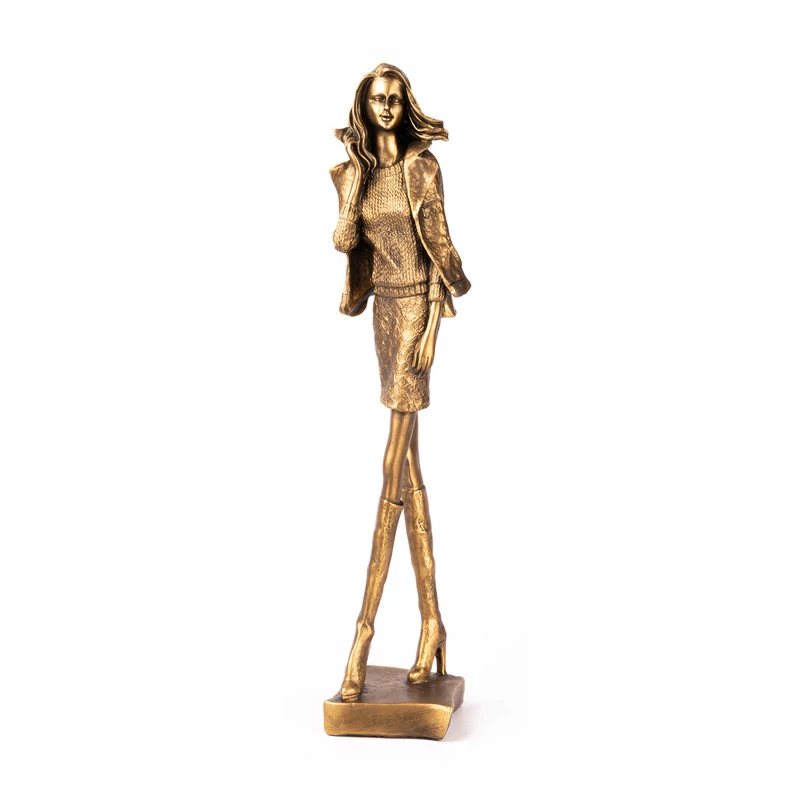 مجسمه گلد کیش مدل زن کد GK4553-1