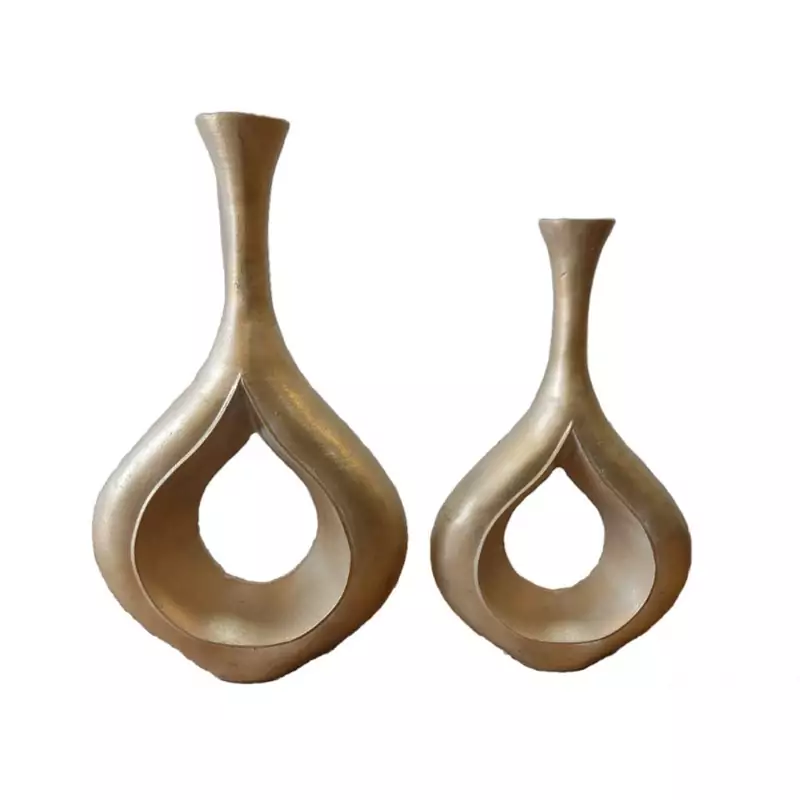 گلدان دکوری مدل اشکی مجموعه 2 عددی