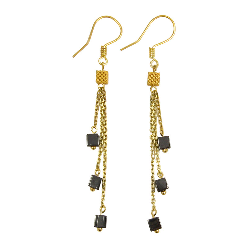 گوشواره طلا 18 عیار زنانه مانچو مدل efgs004