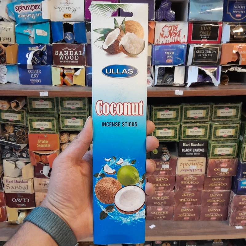 عود نارگیل عود رایحه نارگیل عود coconut عود 15 عددی نارگیل