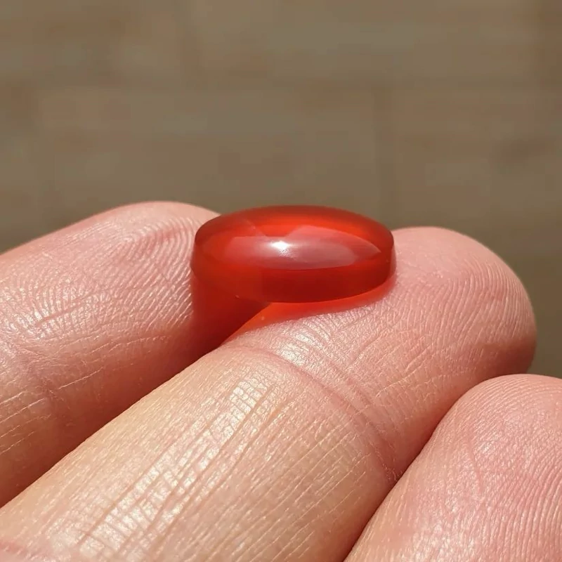 عقیق سرخ یمنی دونه اناری زجاجی پاک