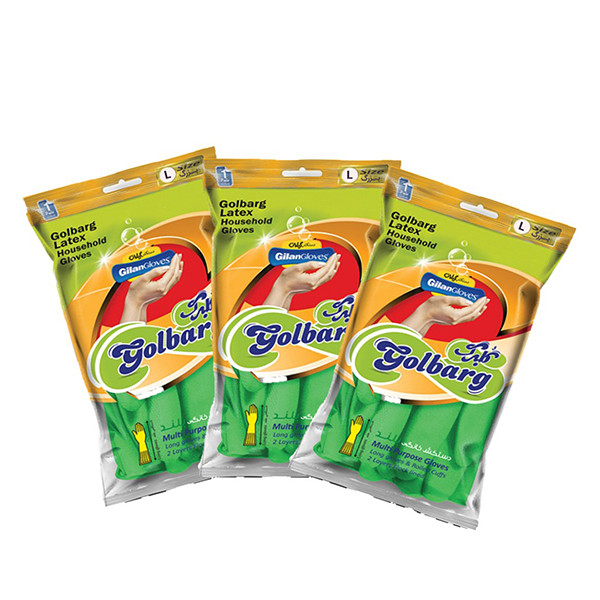 دستکش آشپزخانه گیلان مدل Long-Golbarg-L1 مجموعه 3 عددی