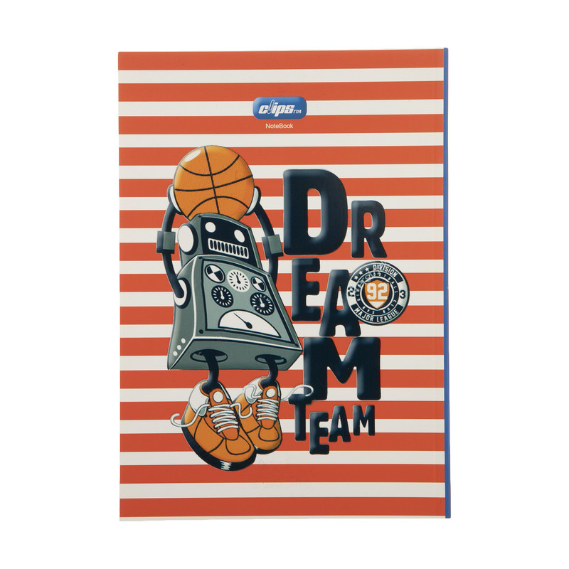 دفتر نقاشی 40 برگ کلیپس طرح Dream team کد 0028-14