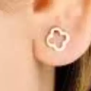 گوشواره طلا 18عیار زنانه  مدل گل