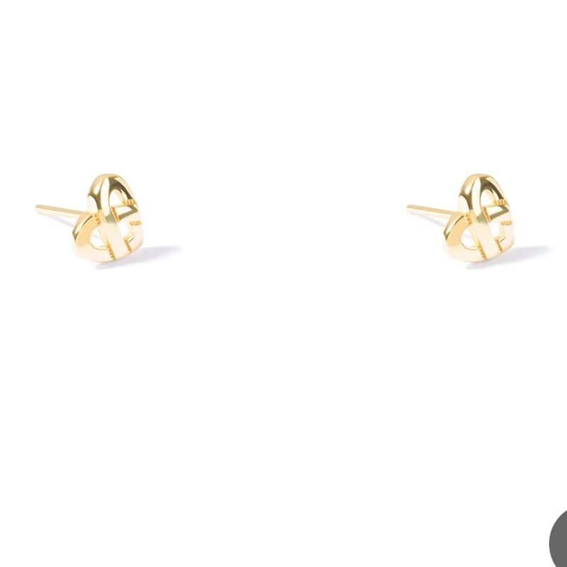 گوشواره طلا 18عیار زنانه  طرح  قلب 2