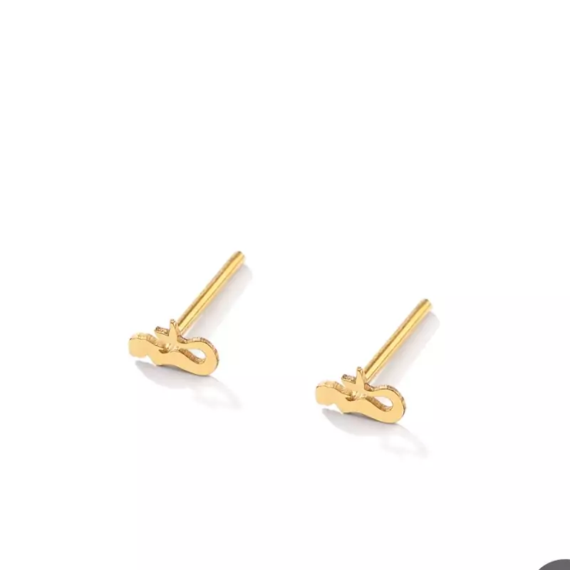 گوشواره طلا 18عیار زنانه  طرح   پری دریایی