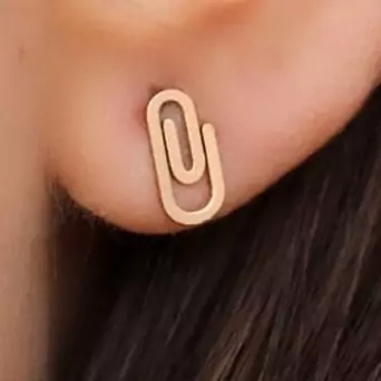 گوشواره طلا 18عیار زنانه  طرح   گیره