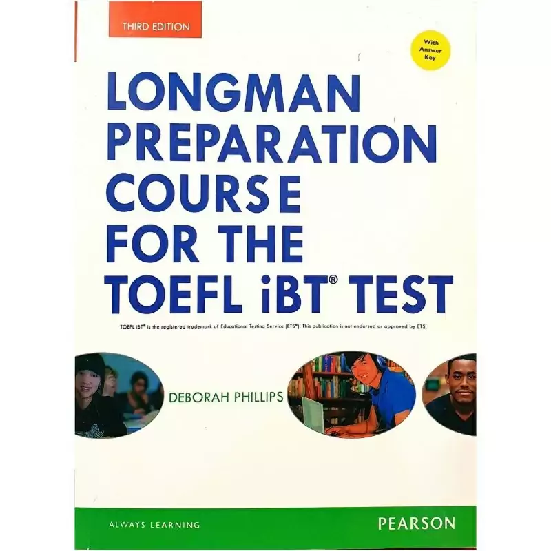 کتاب زبان(Third edition) longman preparation course for the toefl ibt test جلدسخت رنگی (چاپ اصلی و غیر دیجیتال)