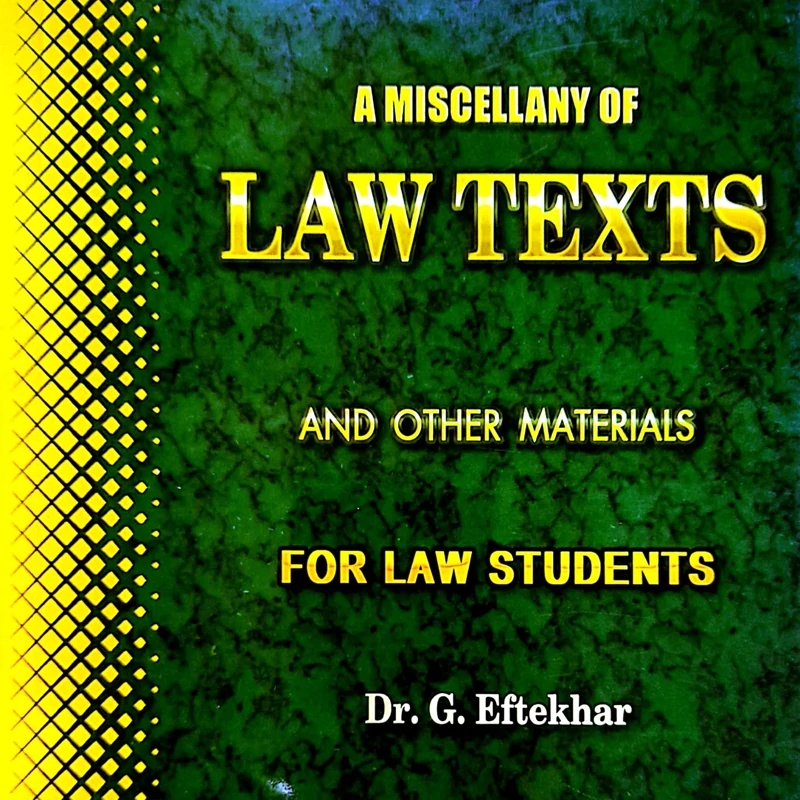 کتاب زبان a miscellany of  law tests (and other materials) FOR law students  (چاپ اصلی و غیر دیجیتال)