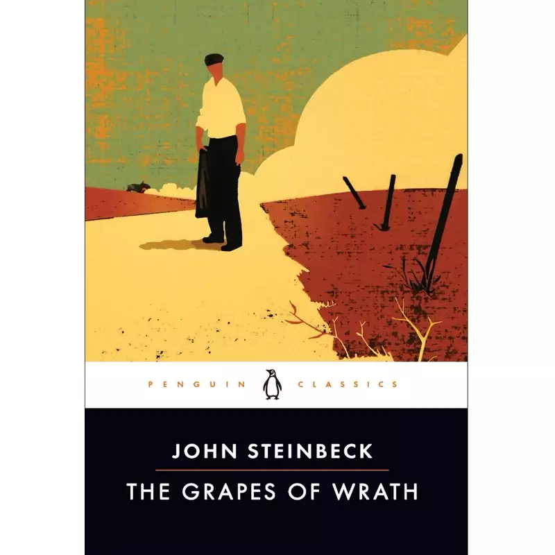 کتاب the grapes of wrath رمان انگلیسی خوشه های خشم ( جان اشتاین بک) کاغذ بالکی