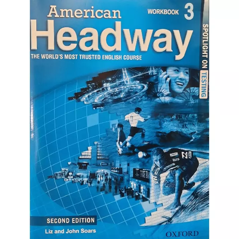 کتاب زبان نایاب (Cd)(Second edition) american headway 3 رنگی (چاپ اصلی و غیر دیجیتال)
