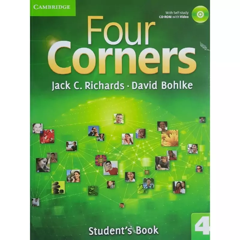 کتاب four corners  4 رنگی (چاپ اصلی و غیر دیجیتال)