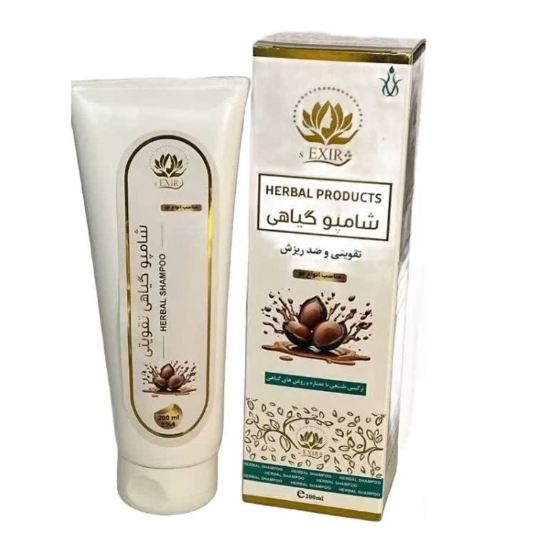 شامپو گیاهی تقویتی و ضد ریزش مو مجموعه حکیم خیراندیش