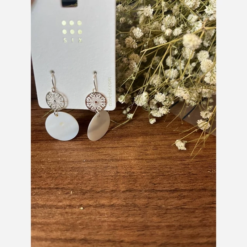 گوشواره آویز دار دایره ای