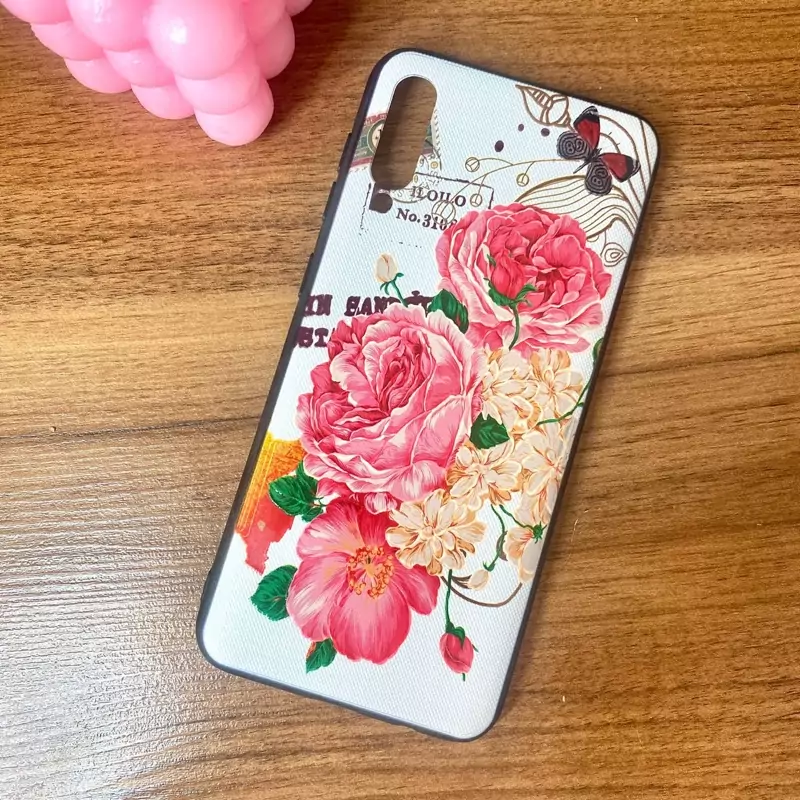 قاب گوشی موبایل سامسونگ A50 Samsung A50 طرحدار گل صورتی