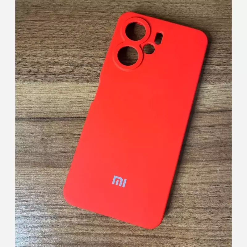 قاب گوشی موبایل Red Mi 13c سیلیکونی قرمز