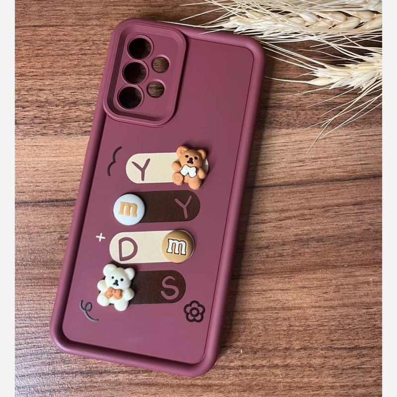 قاب گوشی موبایل سامسونگ A14 خرس و حروف