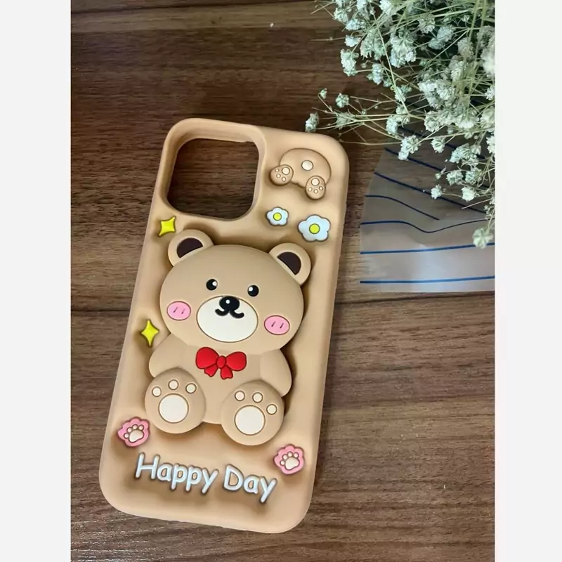 قاب گوشی موبایل 12 و 13 پرومکس خرسی هولدر