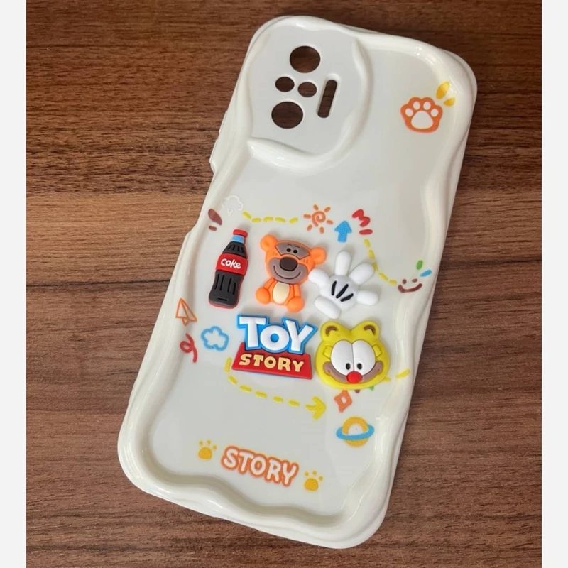 قاب گوشی موبایل نوت 10 پرو 4G طرحدار کرم
