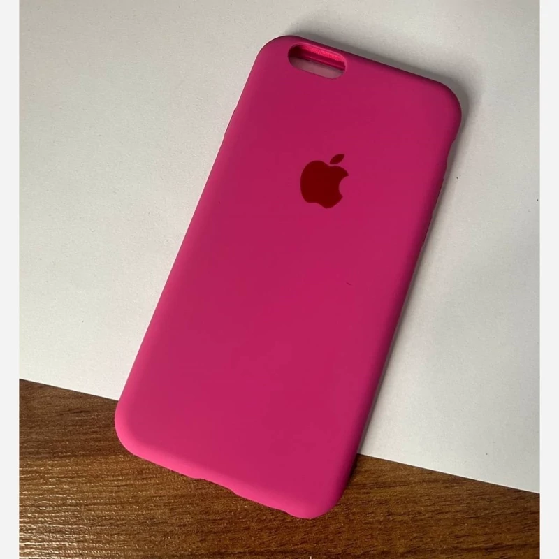 قاب گوشی موبایل ایفون 6s سیلیکونی صورتی تیره