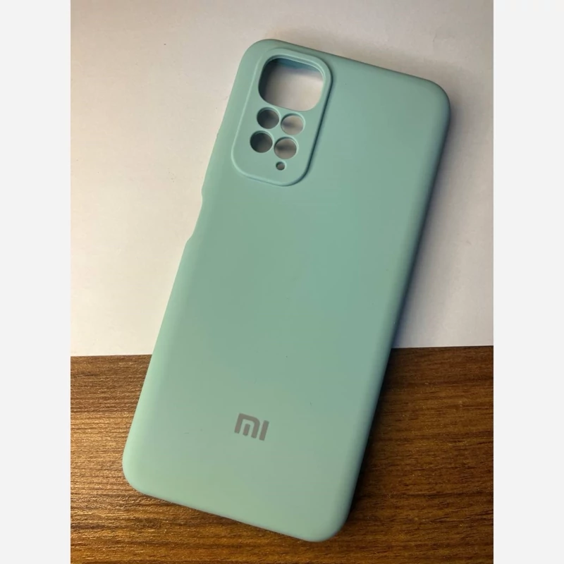 قاب گوشی Note 11S سیلیکونی سبز آبی 4326