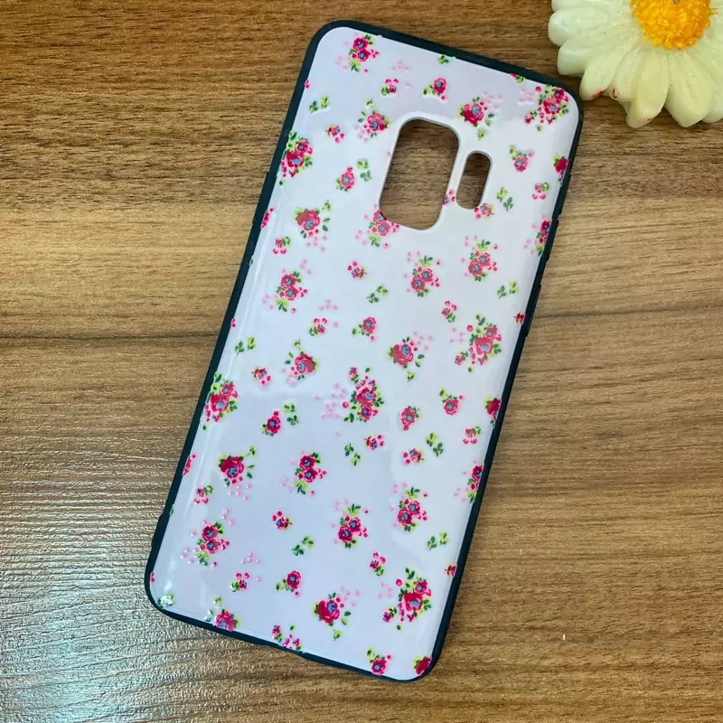 قاب گوشی موبایل سامسونگ S9 Samsung S9 طرحدار گل ریز صورتی