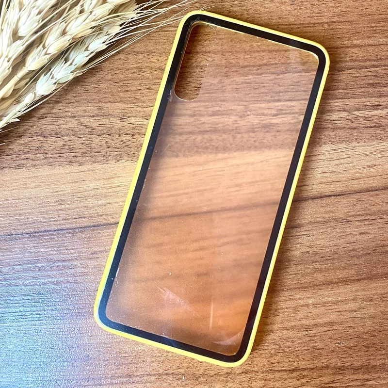 قاب گوشی موبایل سامسونگ A30s Samsung A30s دور رنگی زرد
