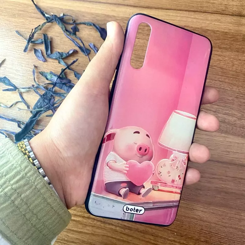 قاب گوشی موبایل سامسونگ 30S Samsung A30 S طرحدار صورتی
