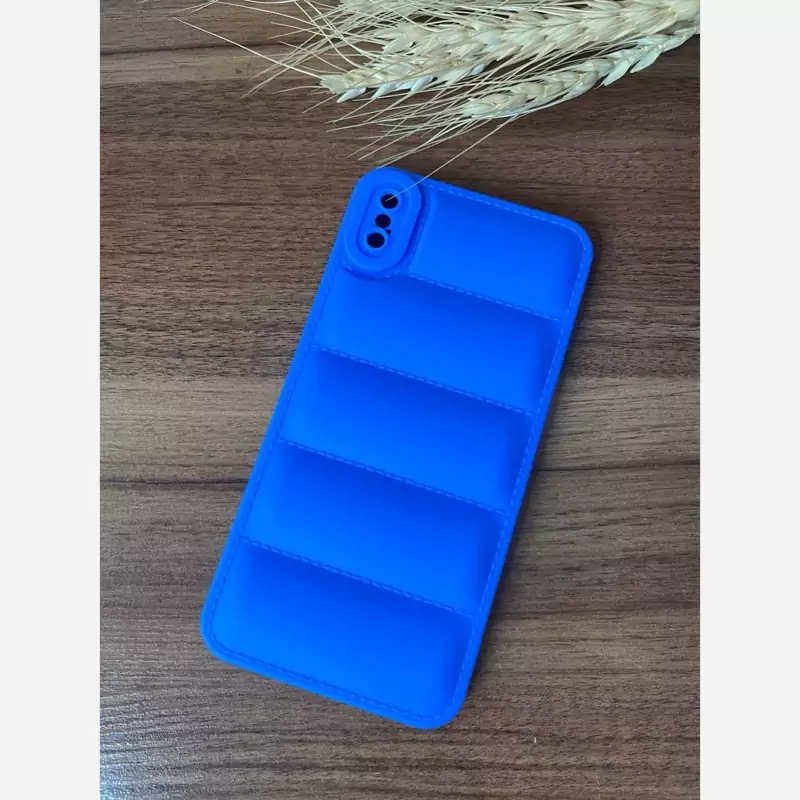 قاب گوشی موبایل ایفون XS Max پافری آبی