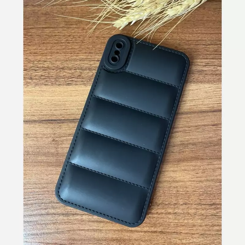 قاب گوشی موبایل ایفون XS Max پافری مشکی