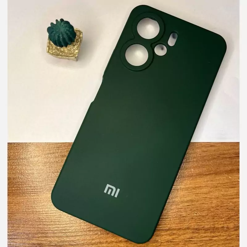 قاب Red Mi 13c سیلیکونی سبز تیره 3285