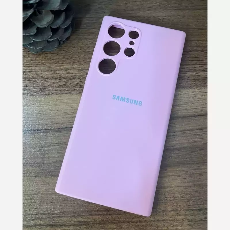 قاب گوشی موبایل S24 Ultra سیلیکونی صورتی